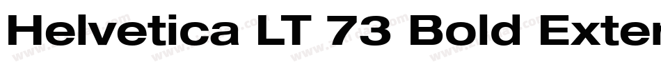 Helvetica LT 73 Bold Extended字体转换